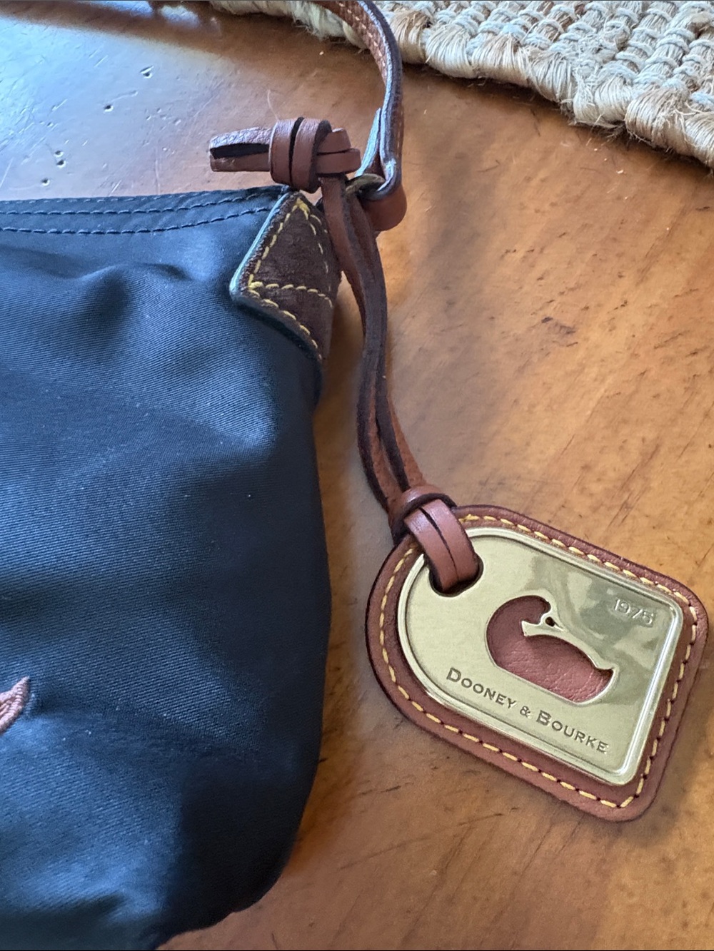Navy Dooney Crossbody Bag. Used once . - Picture 5 of 12